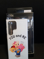 Луксозен силиконов гръб ТПУ Perfect Case за Samsung Galaxy S23 Ultra 5G SM-S918B Bear You And Me 